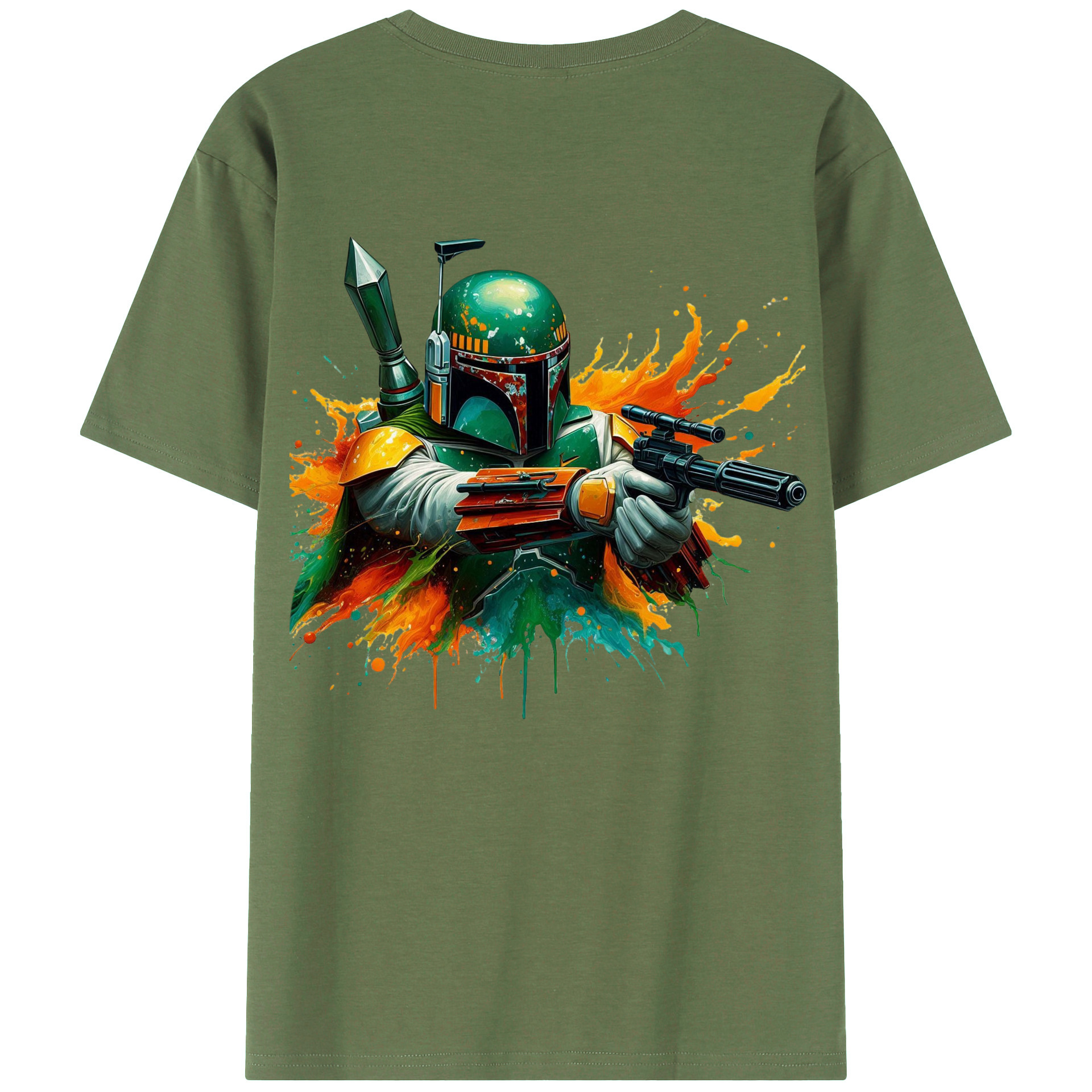 （画像用） スター・ウォーズ Star Wars 綿100％ メンズ半袖Tシャツ（バックプリント） 通気性